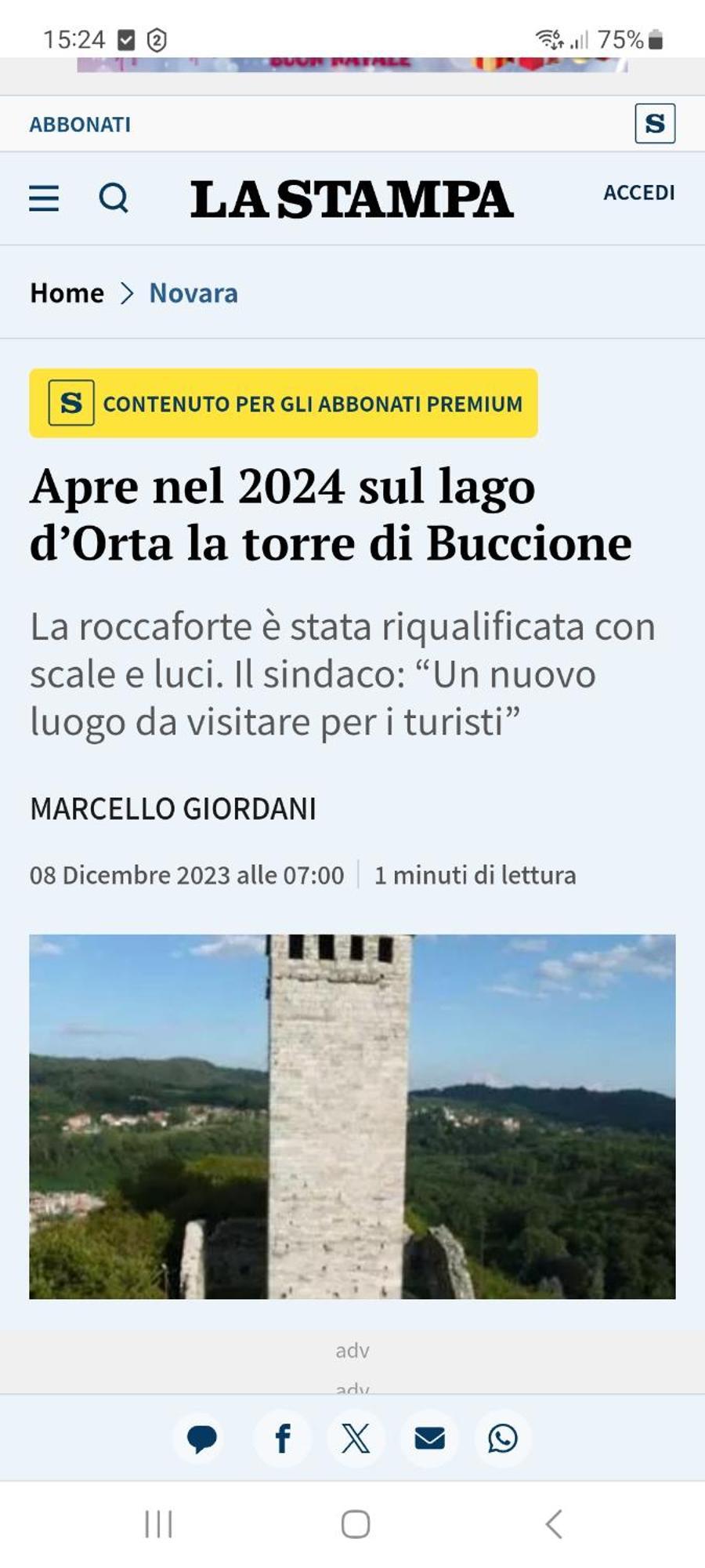 Skylab Hotel Gozzano Eksteriør billede